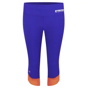 Myprotein Under Armour® Women's Fly-By Compression Capri - Siberian Iris