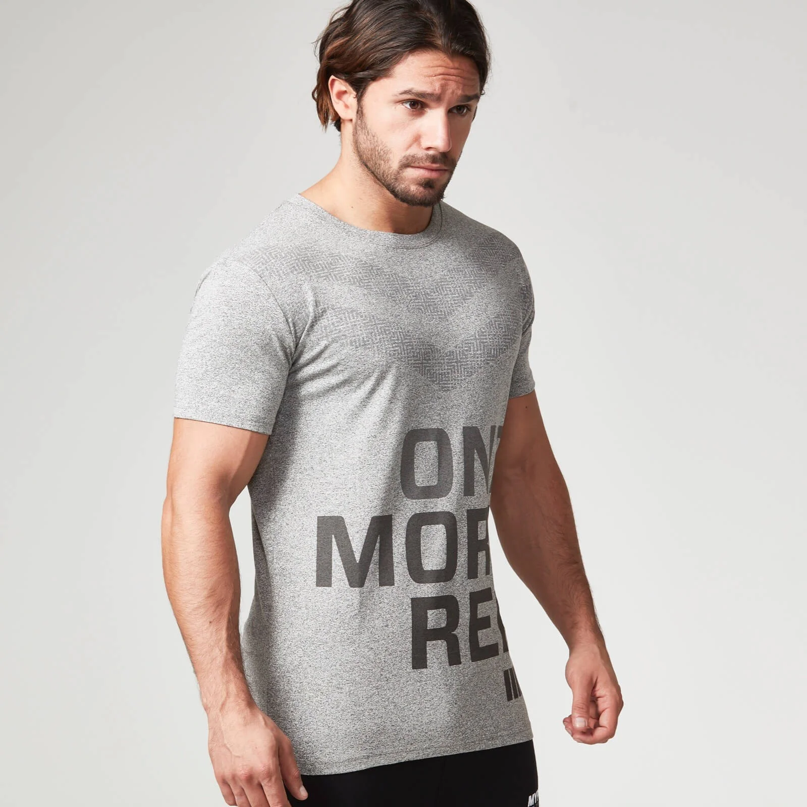 Myprotein Muška Performance Slogan Majica - Siva Slika 1