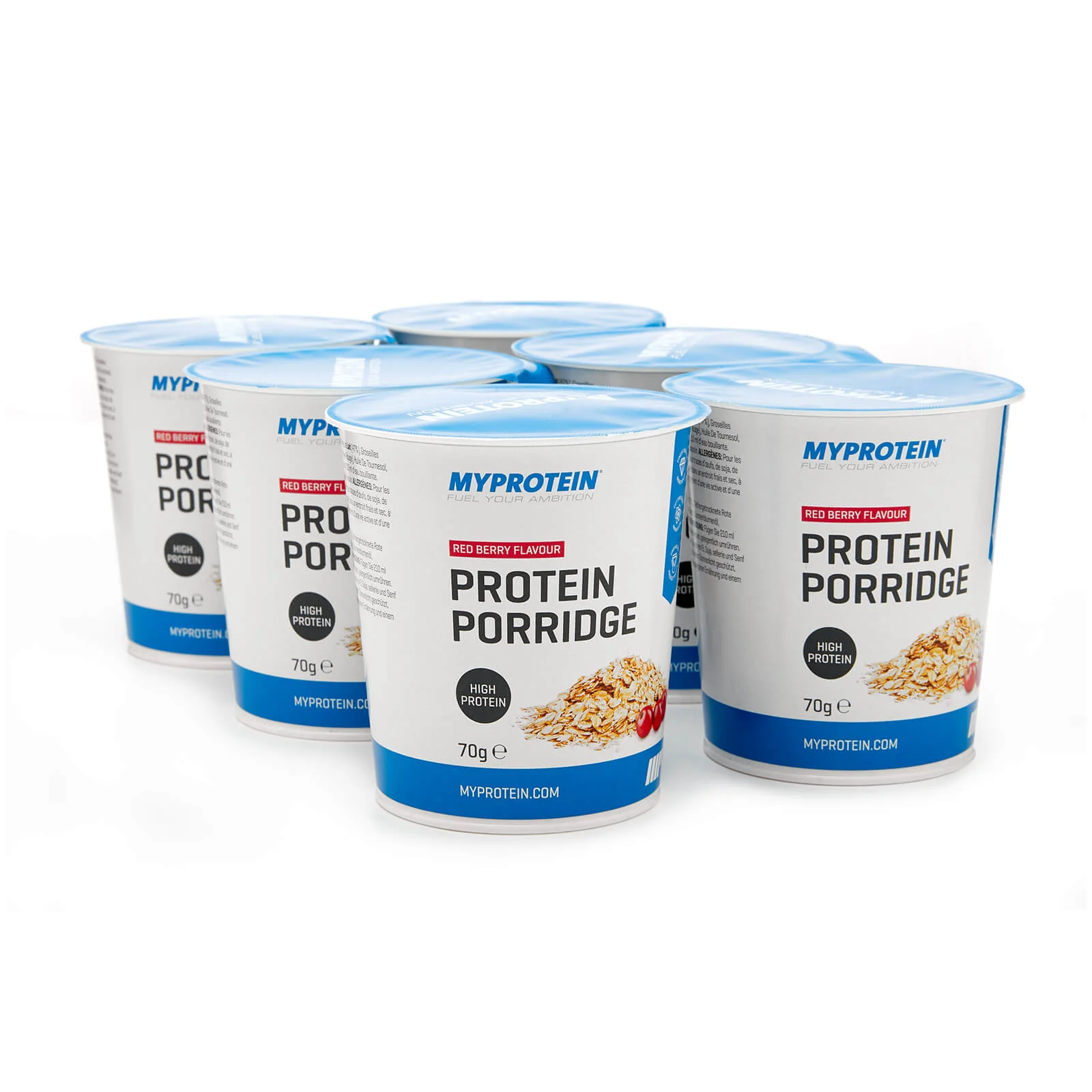 Myprotein Protein Porridge Pots - 6 x 70g - Crvene bobice Slika 1
