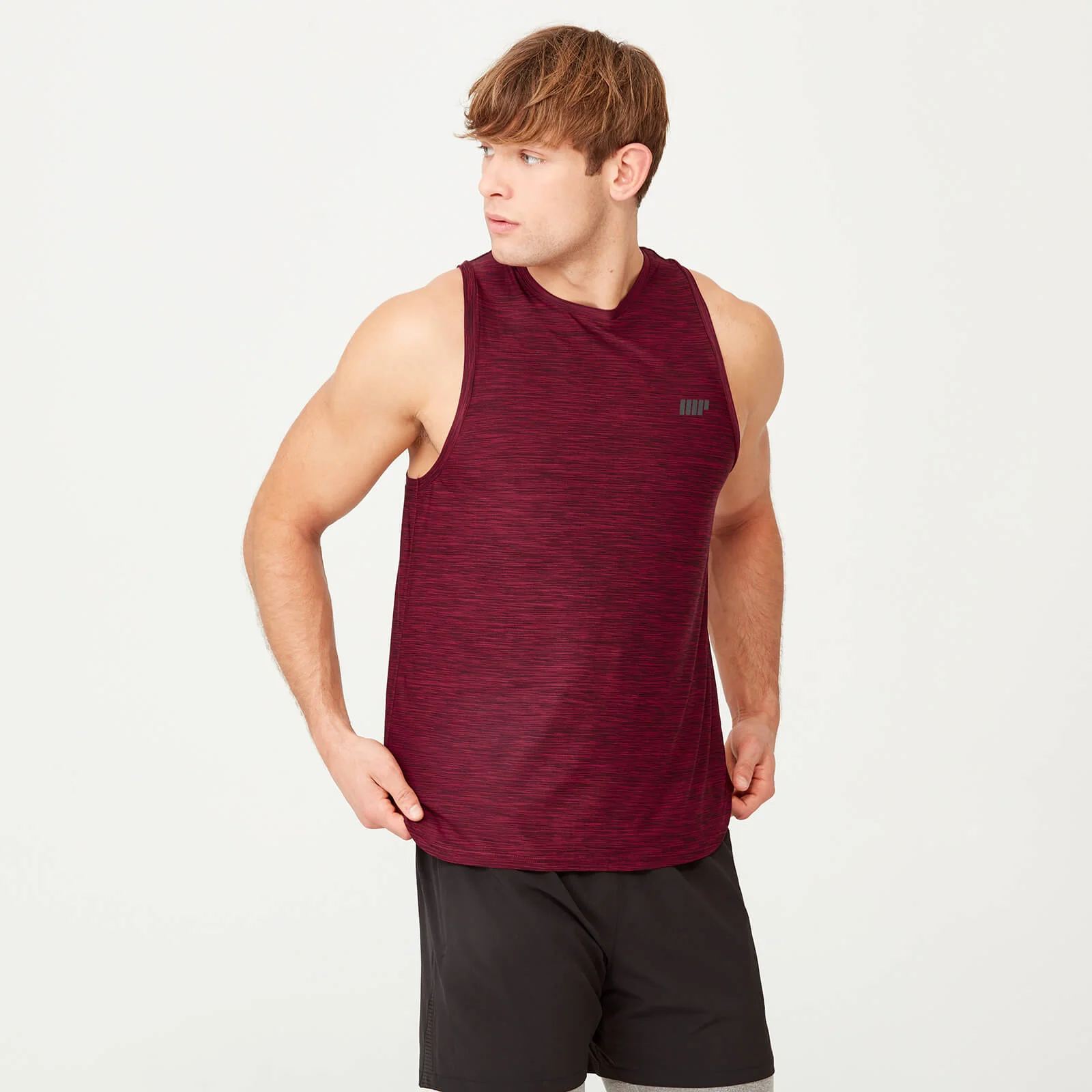 Myprotein Dry-Tech Infinity Tank - Red Marl - S - Red Marl Slika 1