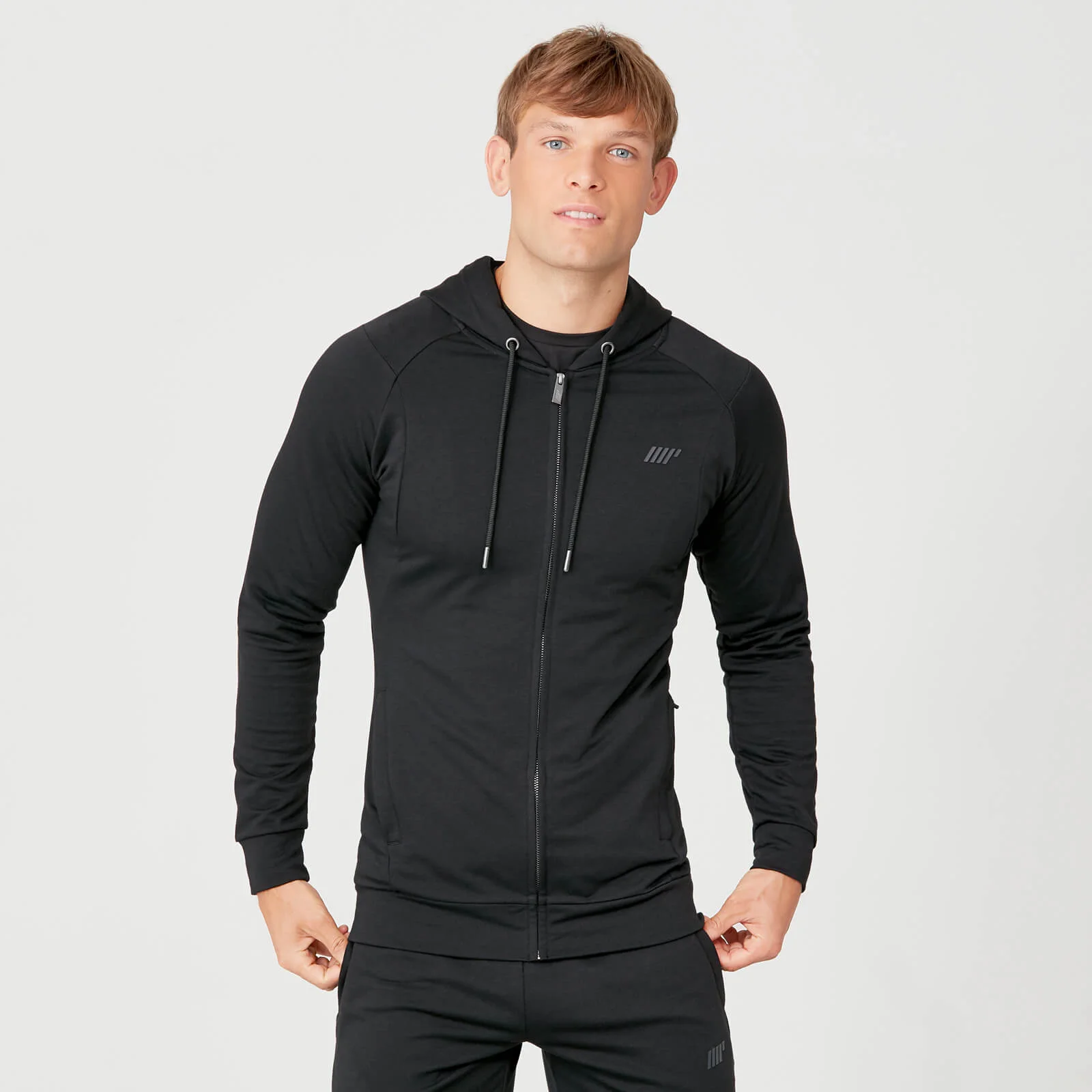MP Men's Form Zip Up Hoodie - Black - XS Slika 1
