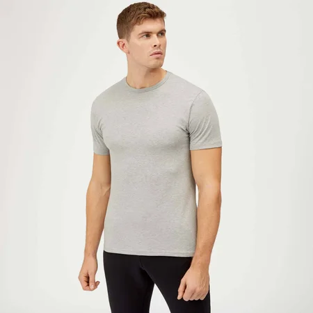 Myprotein Plain Grey Marl POD T-Shirt