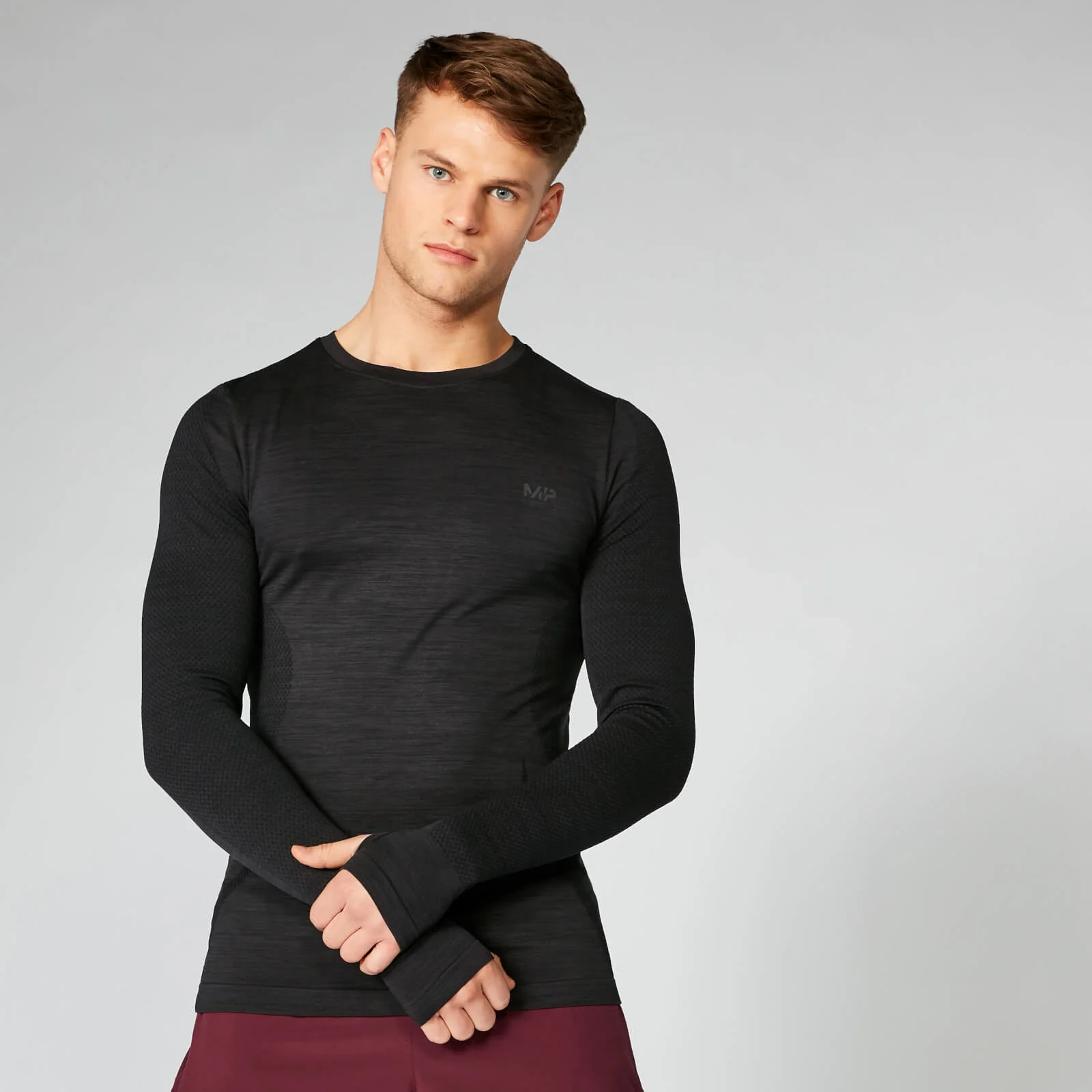 MP Sculpt Seamless Long Sleeve T-Shirt - Slate - XS Slika 1
