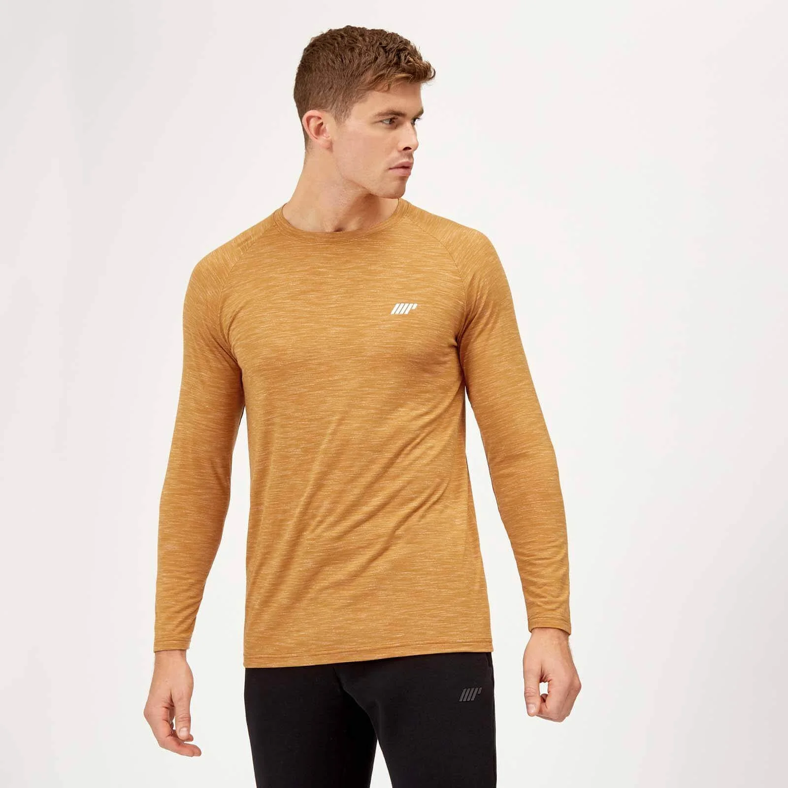 Myprotein Performance Long Sleeve T-Shirt - Amber Marl - XS Slika 1