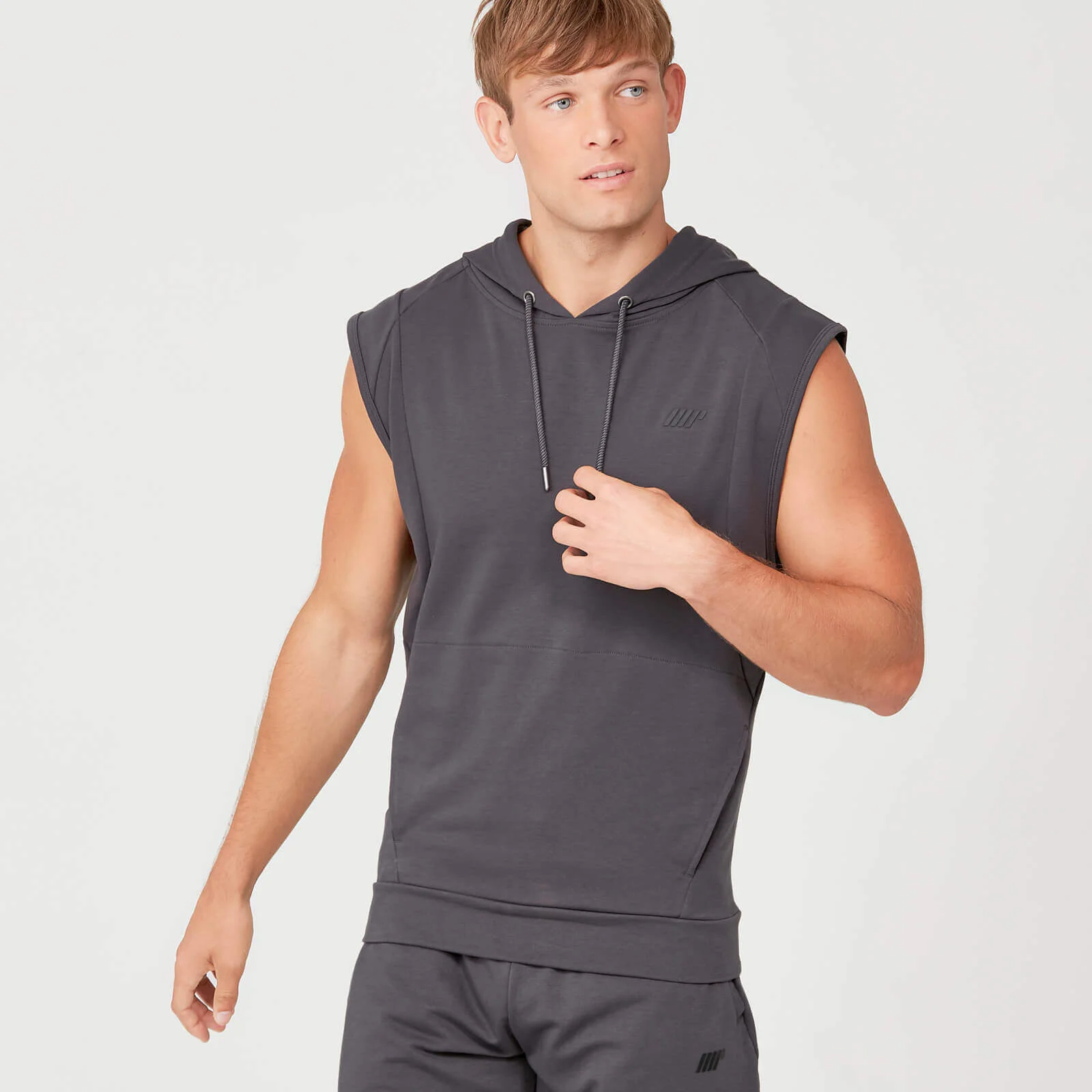 MP Form Sleeveless Hoodie - Slate - XS Slika 1