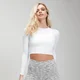 MP ženski Shape bez šavova crop top - bijela boja