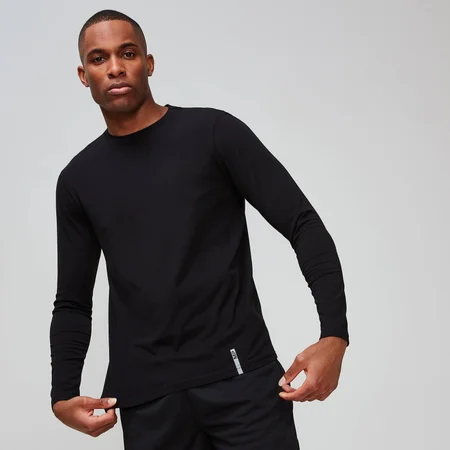 MP muška Luxe Classic Crew majica dugih rukava - crna