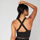 MP ženski Shape bez šavova grudnjak sa ukrštenim bretelama - crna boja