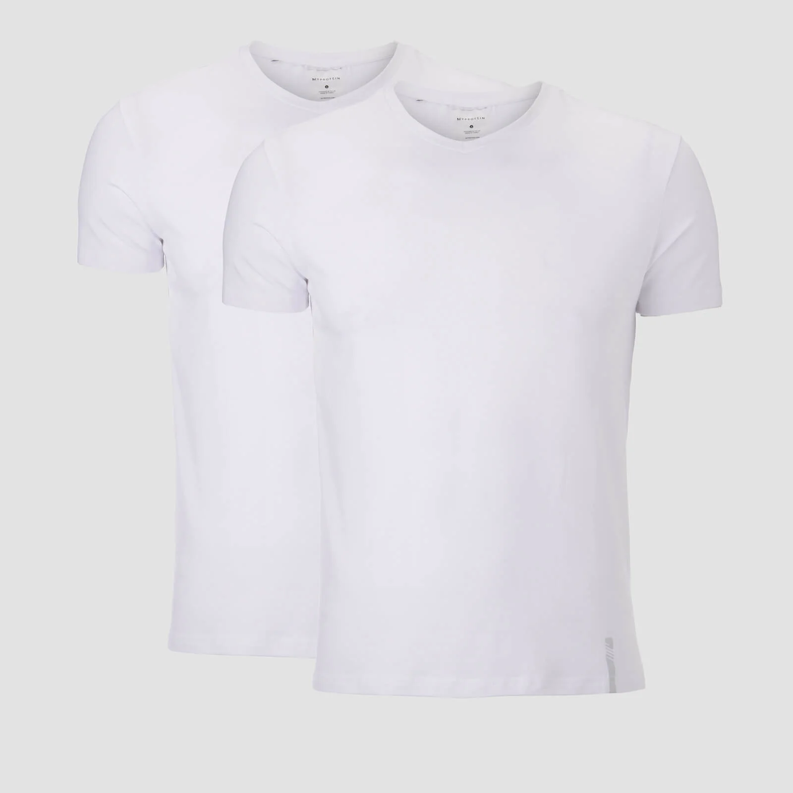 MP Men's Luxe Classic V-Neck T-Shirt - White/White (2 Pack) - XS Slika 1