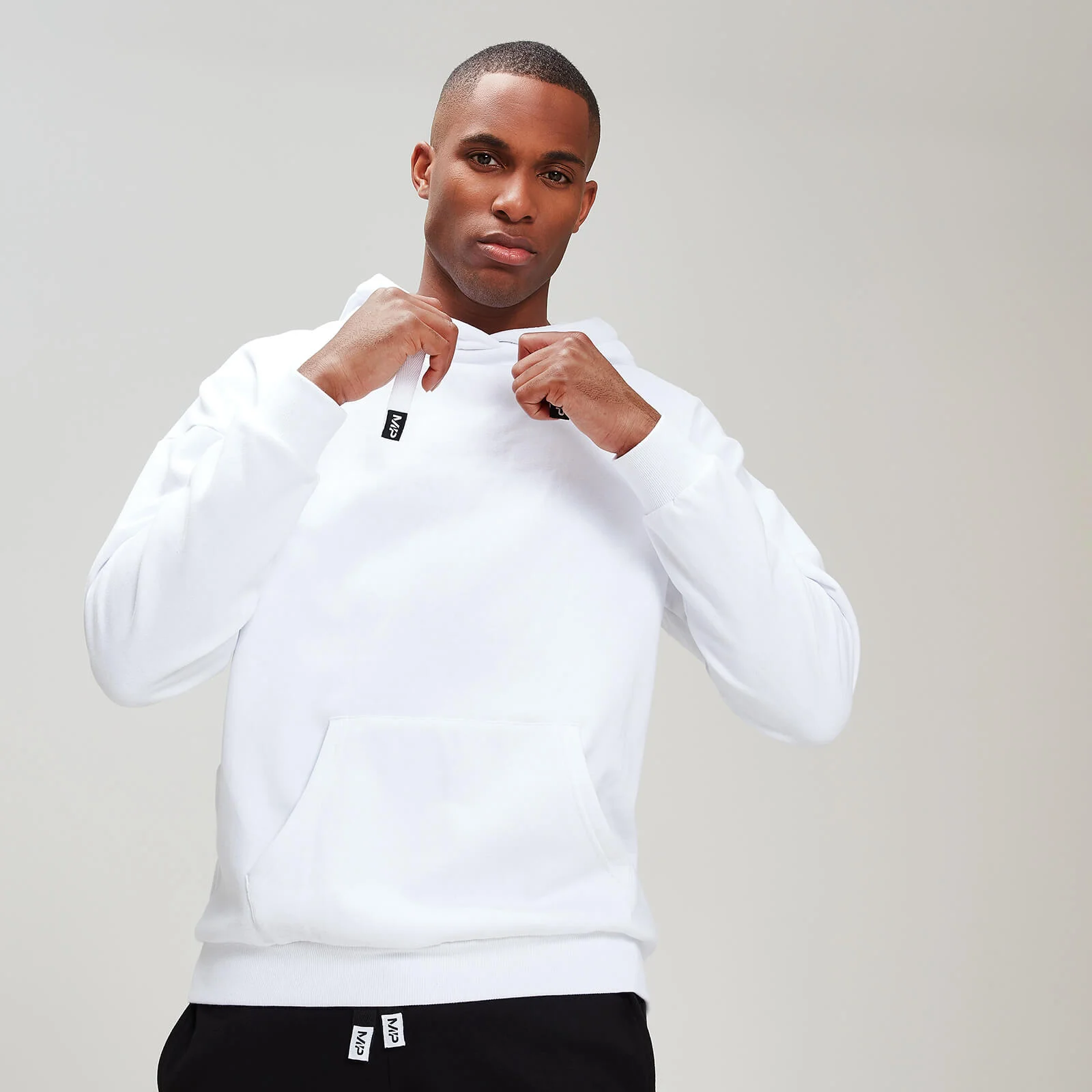 MP Men's Rest Day Stripe Overhead Hoodie - White - XS Slika 1