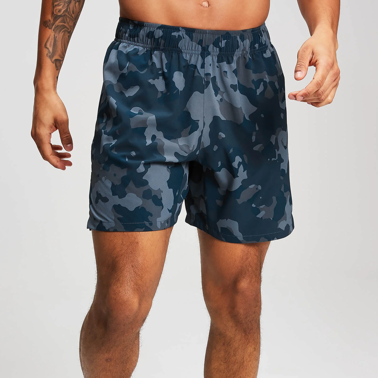 MP Men's Training Stretch Woven Shorts - Washed Blue-Camo - XS Slika 1
