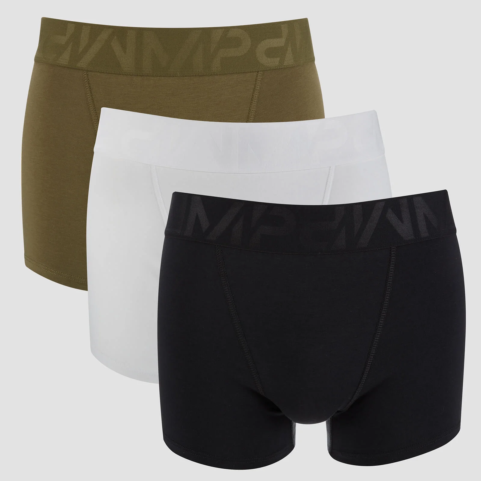 MP Men's Sport Boxers - Black/Khaki/White (3 Pack) - XS Slika 1
