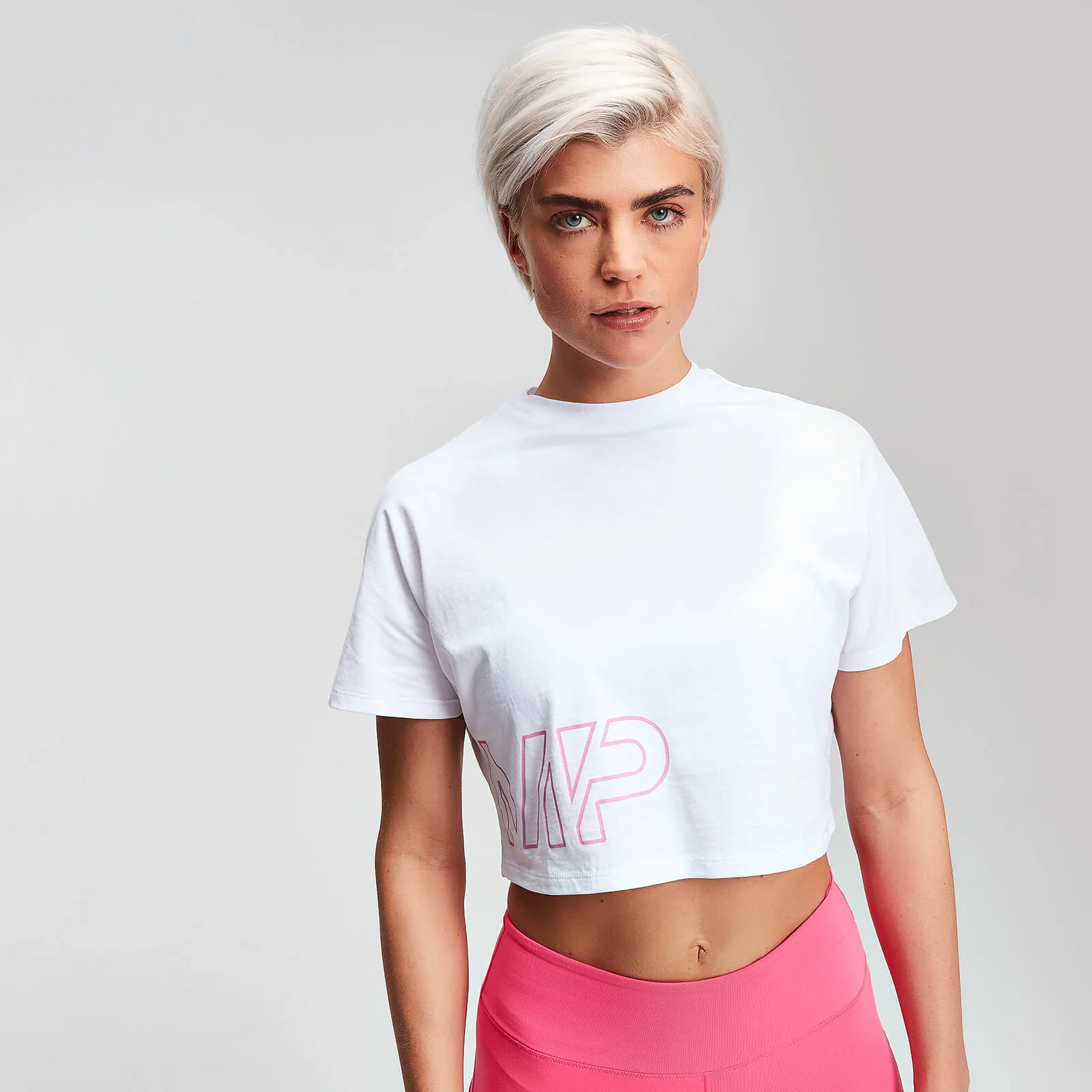 MP Women's Power Cropped T-Shirt - White - XS Slika 1