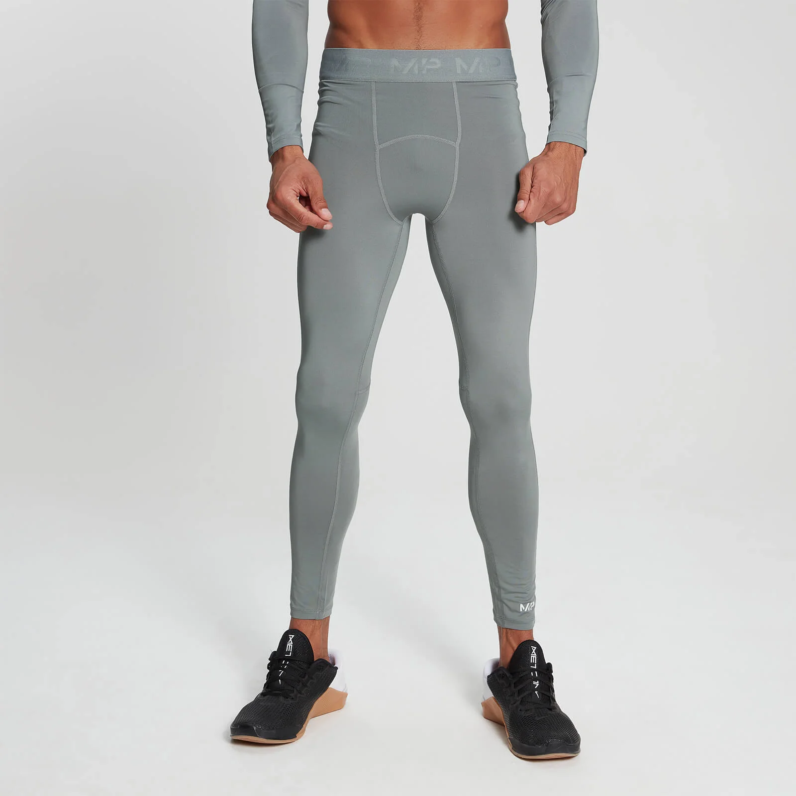 MP Men's Essentials Training Baselayer tajice - Storm - XXS Slika 1