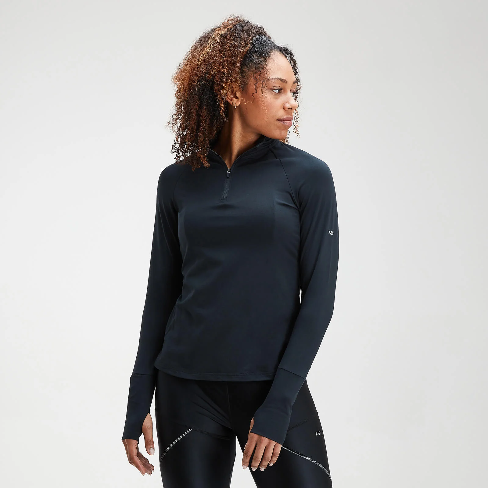 MP Women's Velocity 1/4 Zip Top- Black - XXS Slika 1