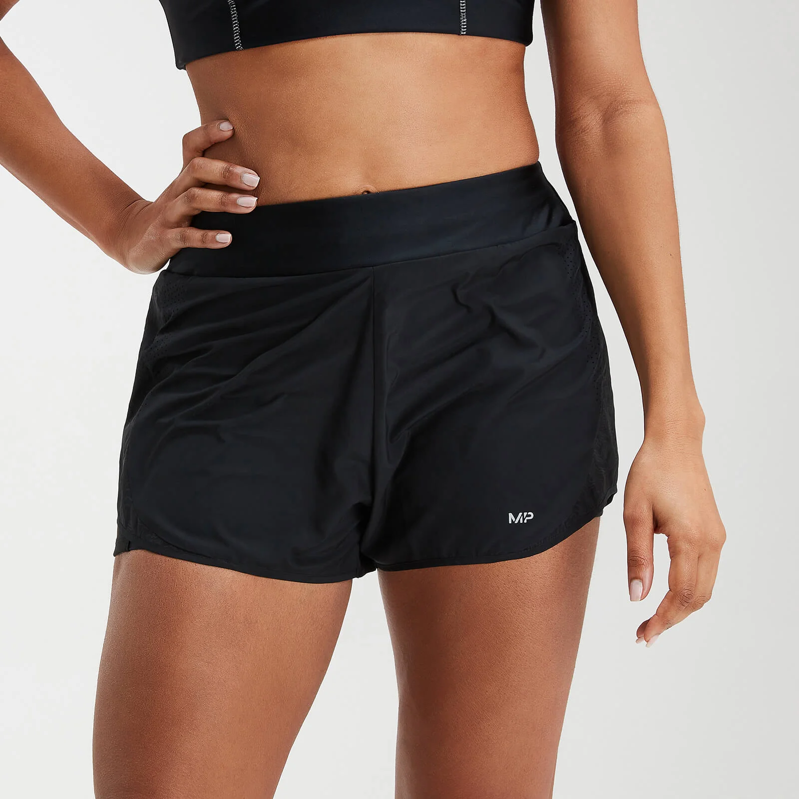 MP Women's Velocity Double Layered Shorts- Black - XXS Slika 1