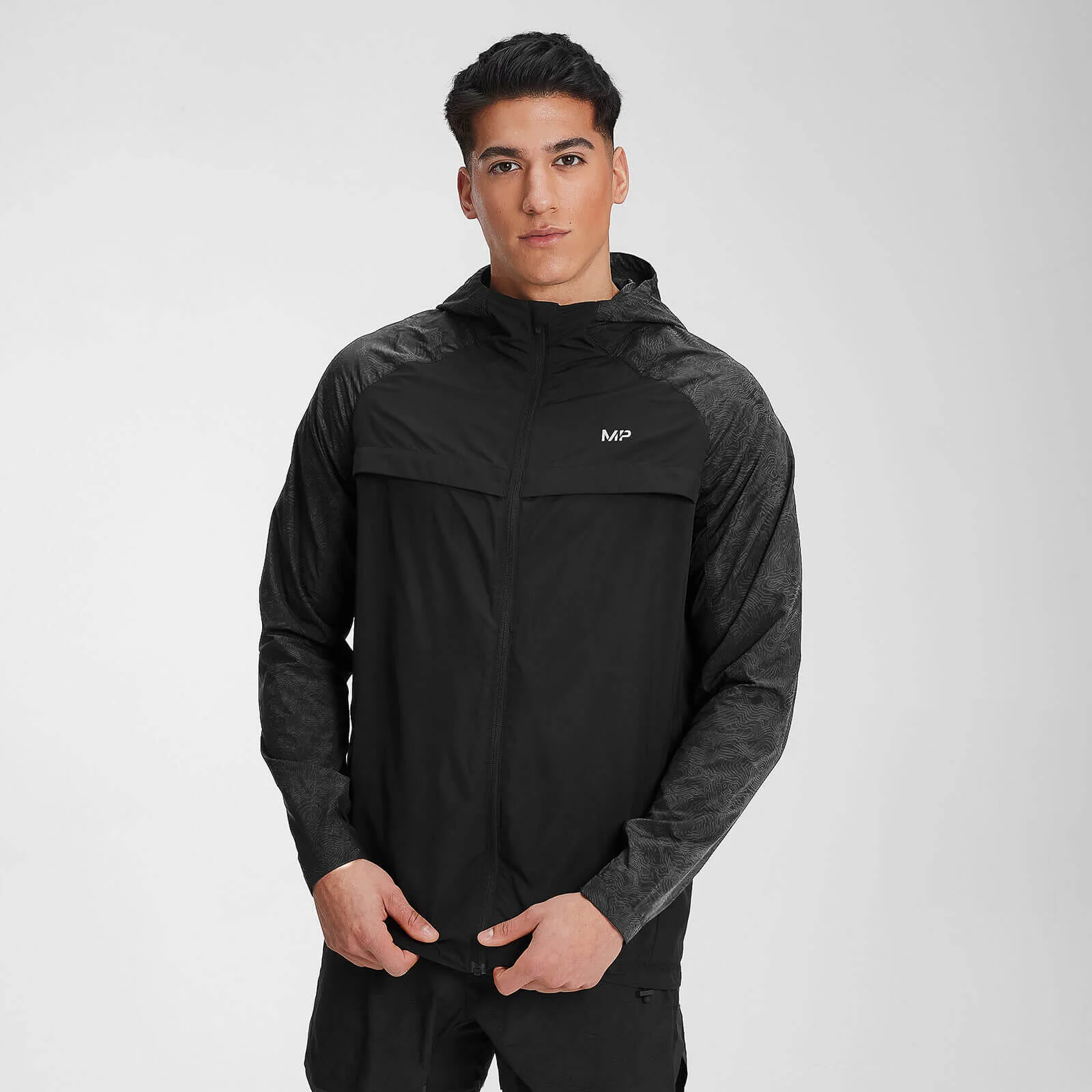 MP Men's Velocity Packable Running Jacket- Black - XXS Slika 1