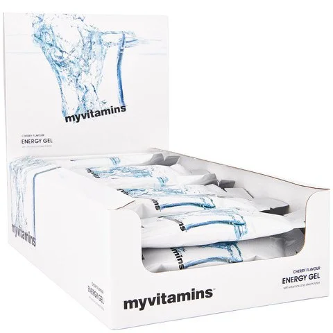 Myvitamins Energy Gel (Box) - 24 x 50g - Cherry Slika 1