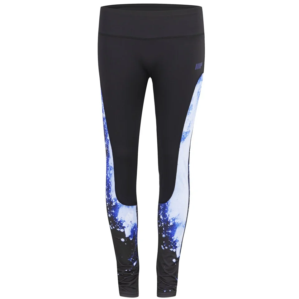 Myprotein Tajice Visokog struka Printed Panel - Plave Slika 1