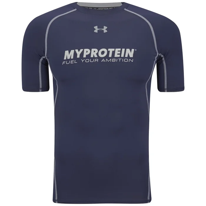 Myprotein Under Armour® Men's Heatgear Armour Short Sleeve Compression T-Shirt - Midnight Navy