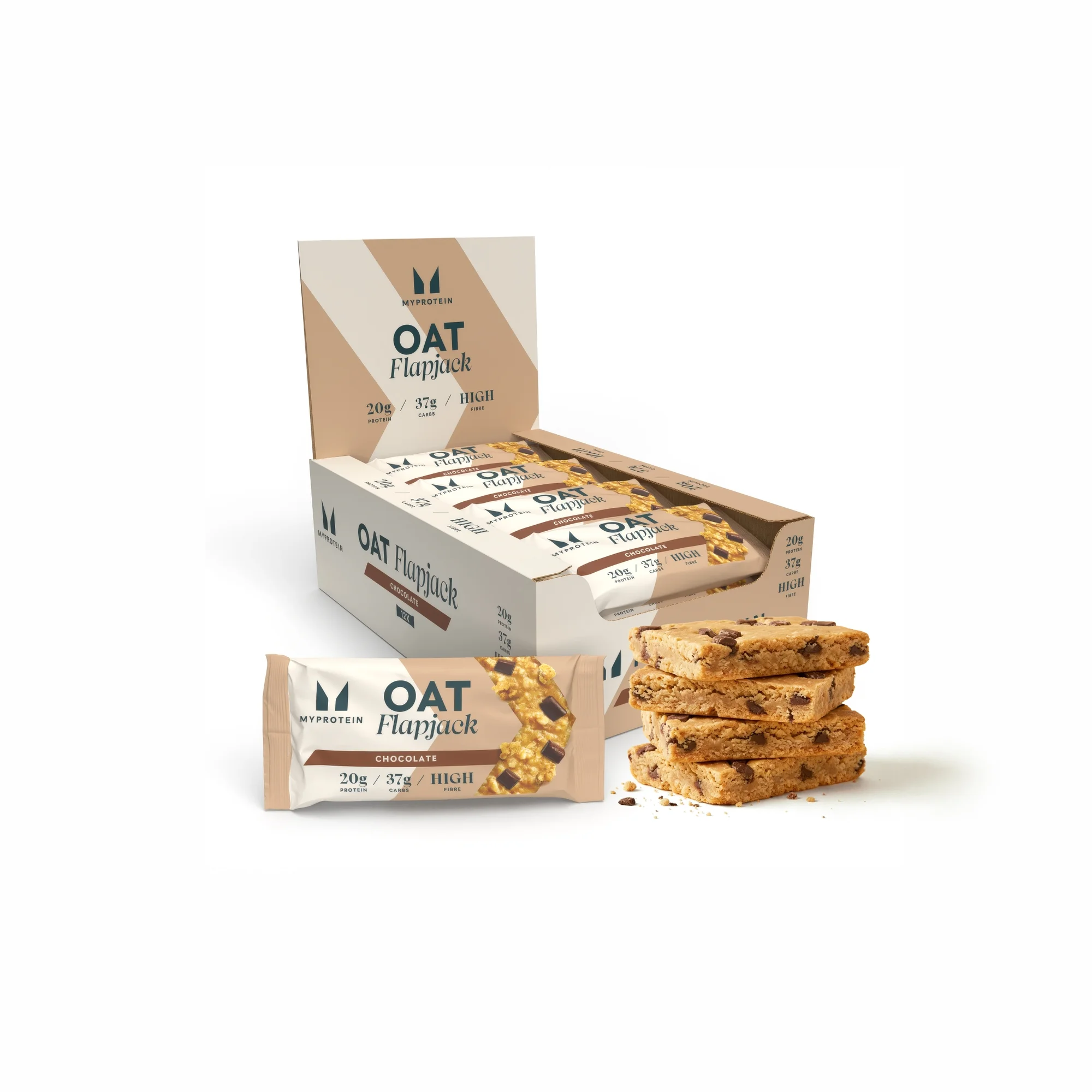 Proteinski Flapjack (12 x 80g) - Chocolate Chunk Slika 1