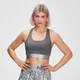 MP Women's Adapt Textured Sports Bra- Carbon