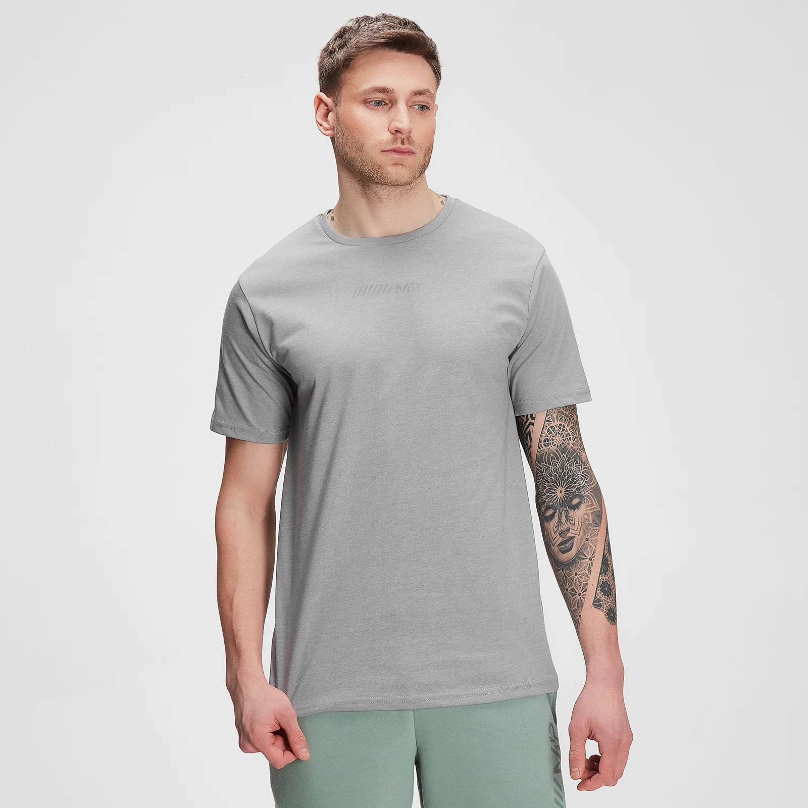 MP Men's Tonal Graphic Short Sleeve T-shirt – Storm Grey Marl - XXS Slika 1