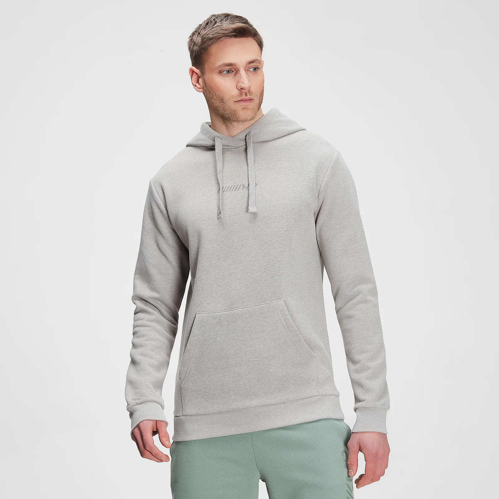 MP Men's Tonal Graphic Hoodie – Storm Grey Marl - XXS Slika 1