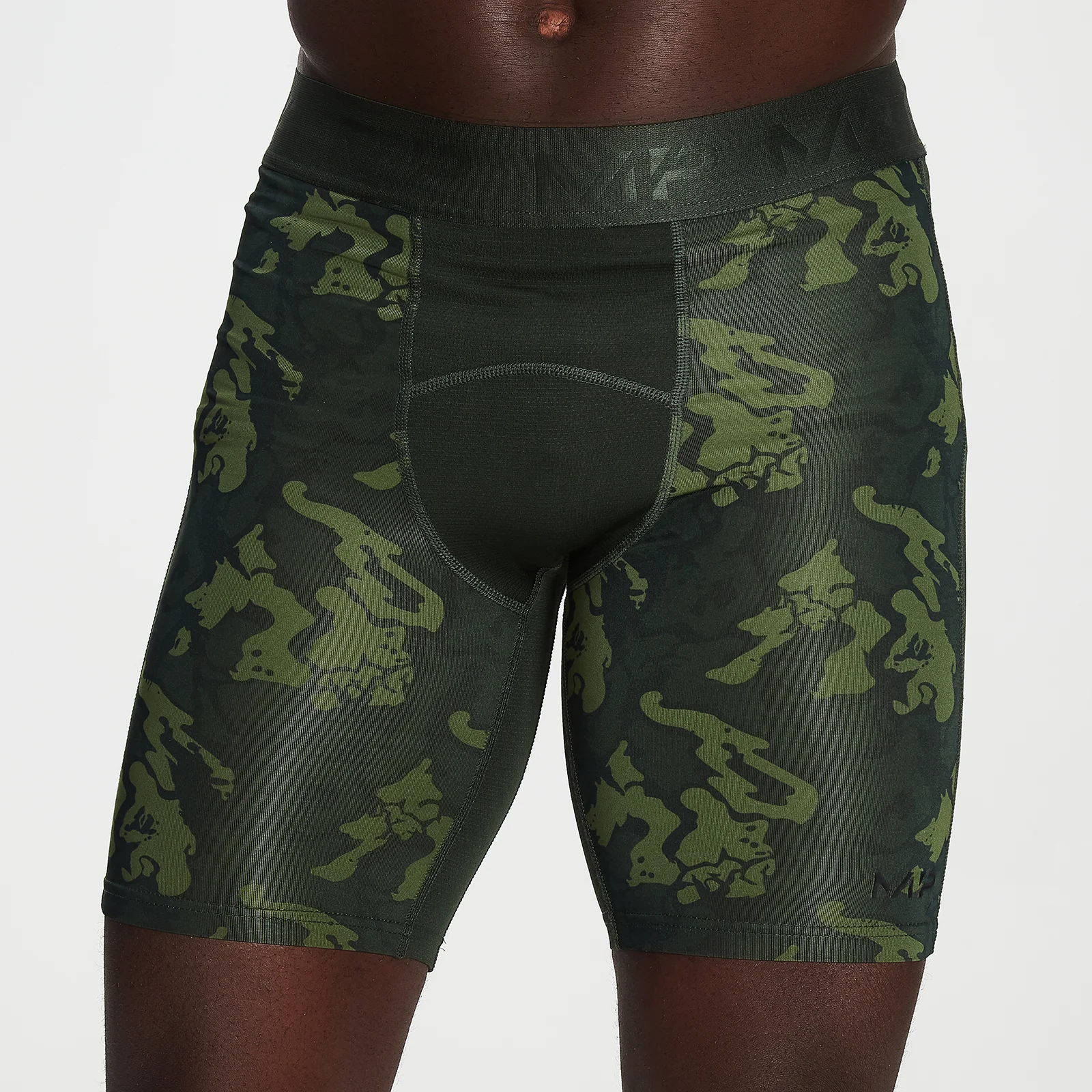 MP Men's Adapt Camo Base Layer Shorts- Green Camo - XXS Slika 1