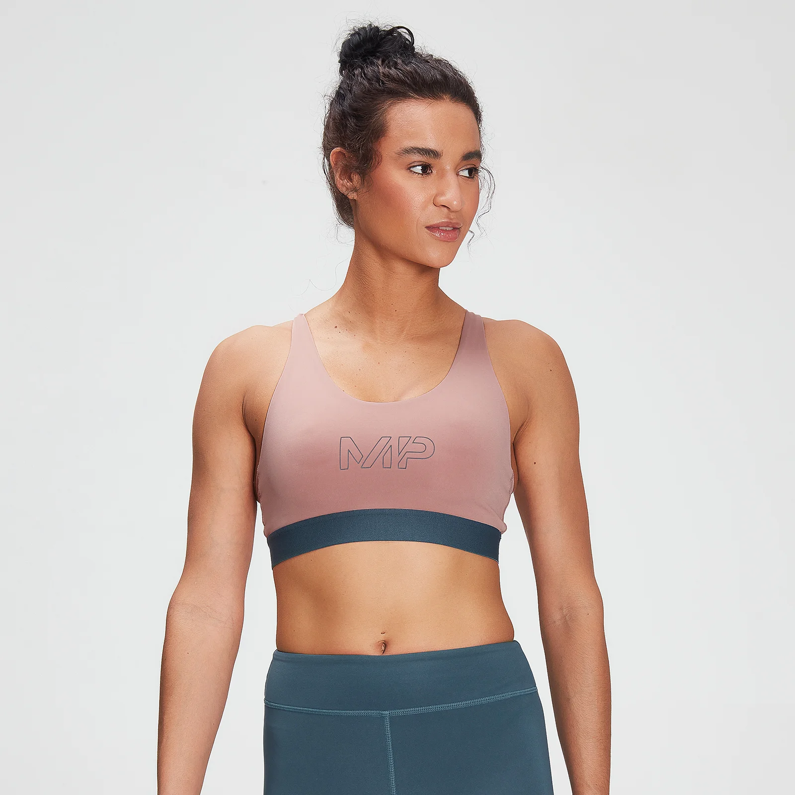 MP Women's Branded Training Sports Bra - Washed Pink - XXS Slika 1
