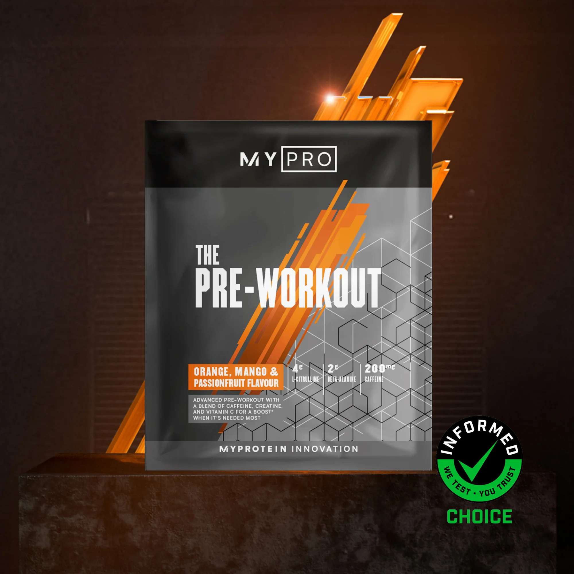 THE Pre-Workout (Sample) - 14g - Orange Mango Passionfruit Slika 1
