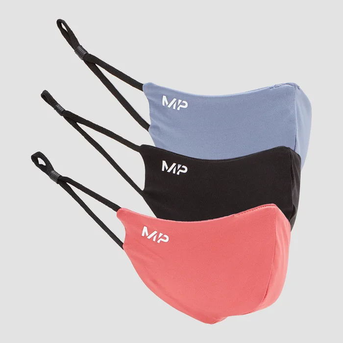 MP maska (3 pakovanja) - Black/Berry Pink/Galaxy