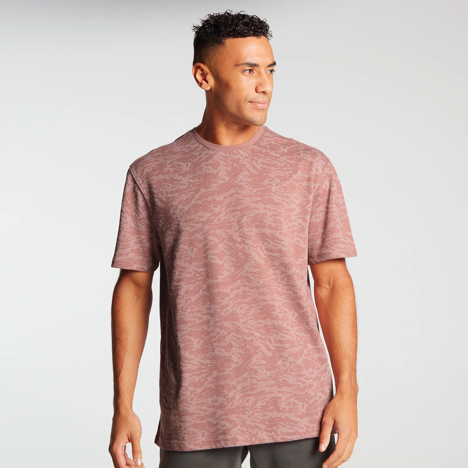 MP muška majica kratkih rukava za obuku velikih velikih majica - prašnjasto ružičasta - XXS Slika 1