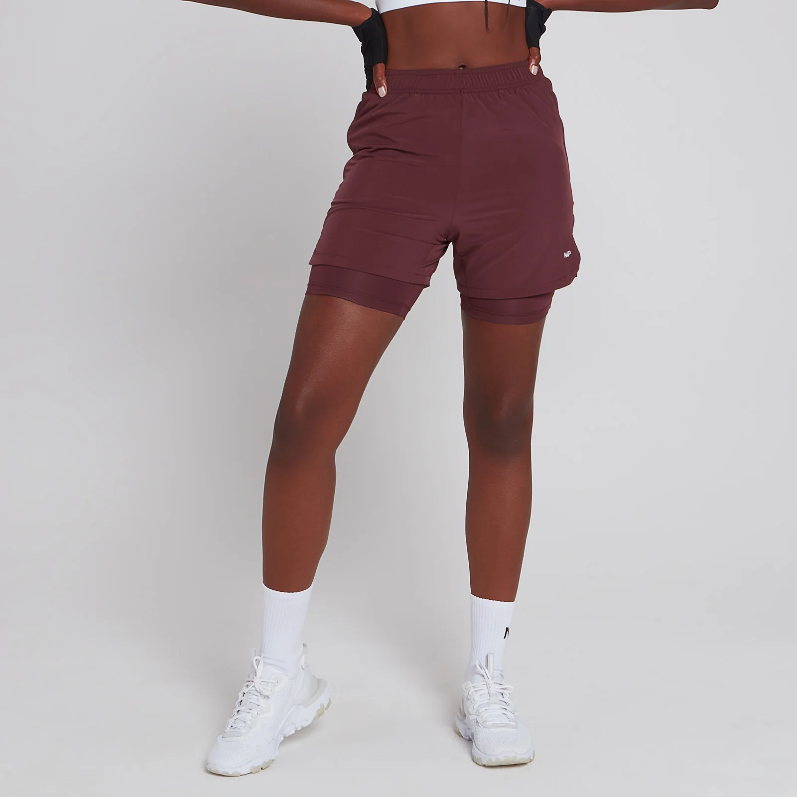 MP Women's 2 IN 1 Training Jersey Short - Port - XS Slika 1