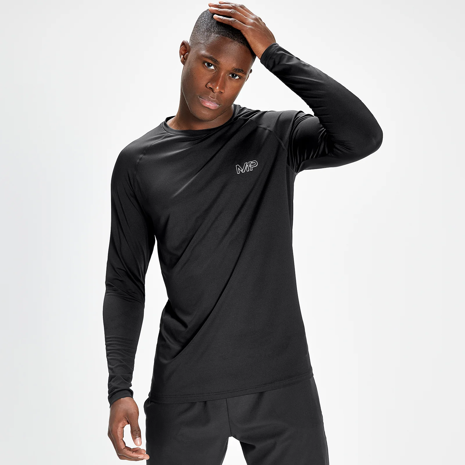 MP muška majica za trening dugih rukava sa Infinity Mark grafikom - crna - S Slika 1