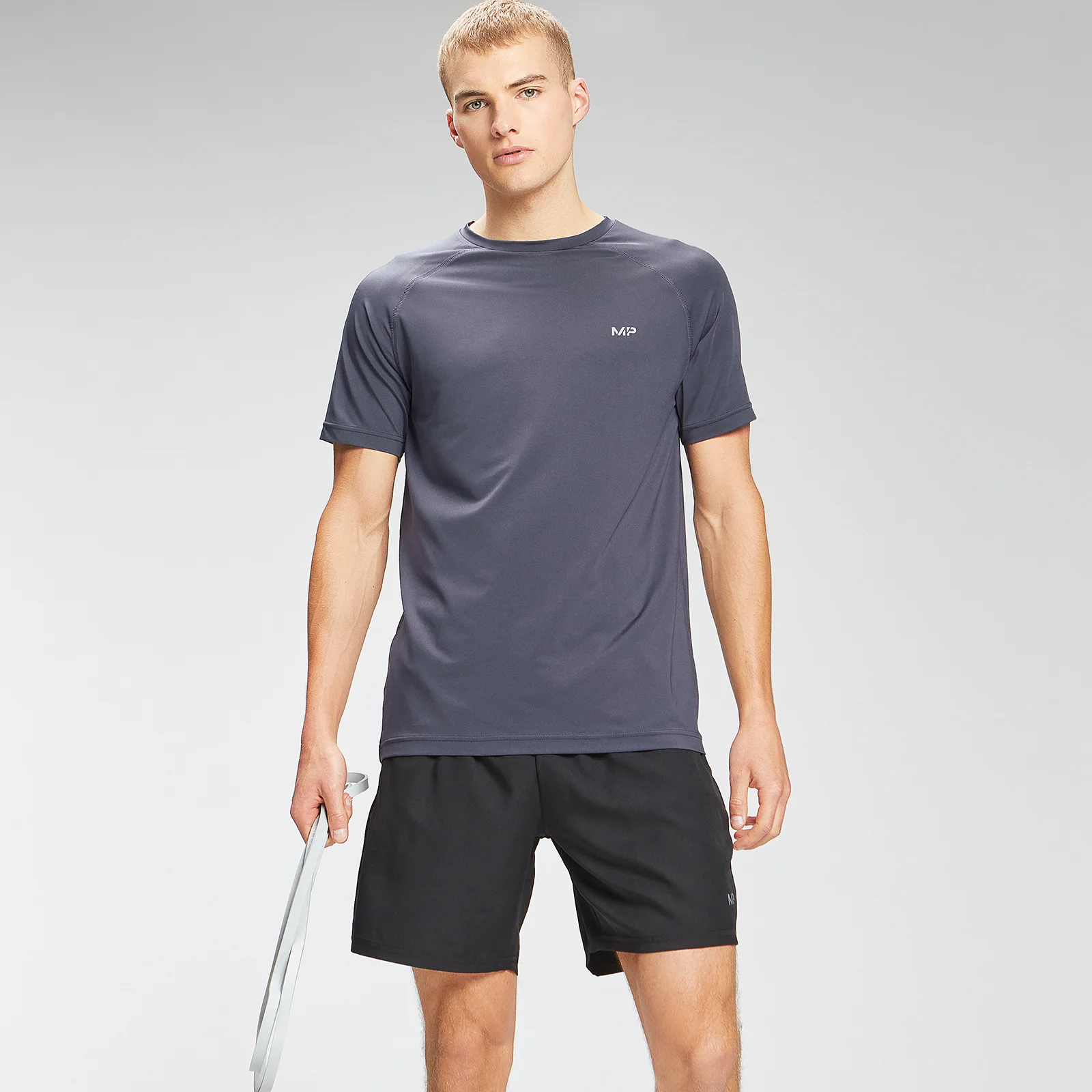 MP Men's Repeat Graphic Training Short Sleeve T-Shirt - Graphite - XXS Slika 1