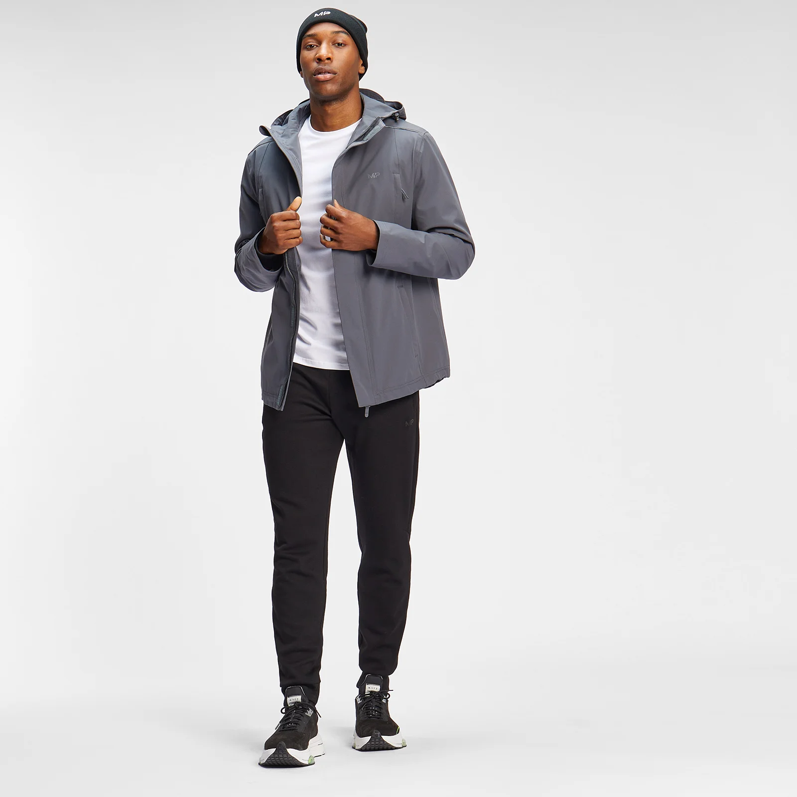 MP muška vodootporna jakna za putovanje na posao - tamno siva boja - XXS Slika 1