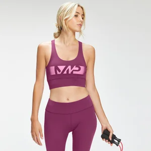 MP Ženski Graffiti Graphic sportski grudnjak za trening - tamno ružičasti - Size XS
