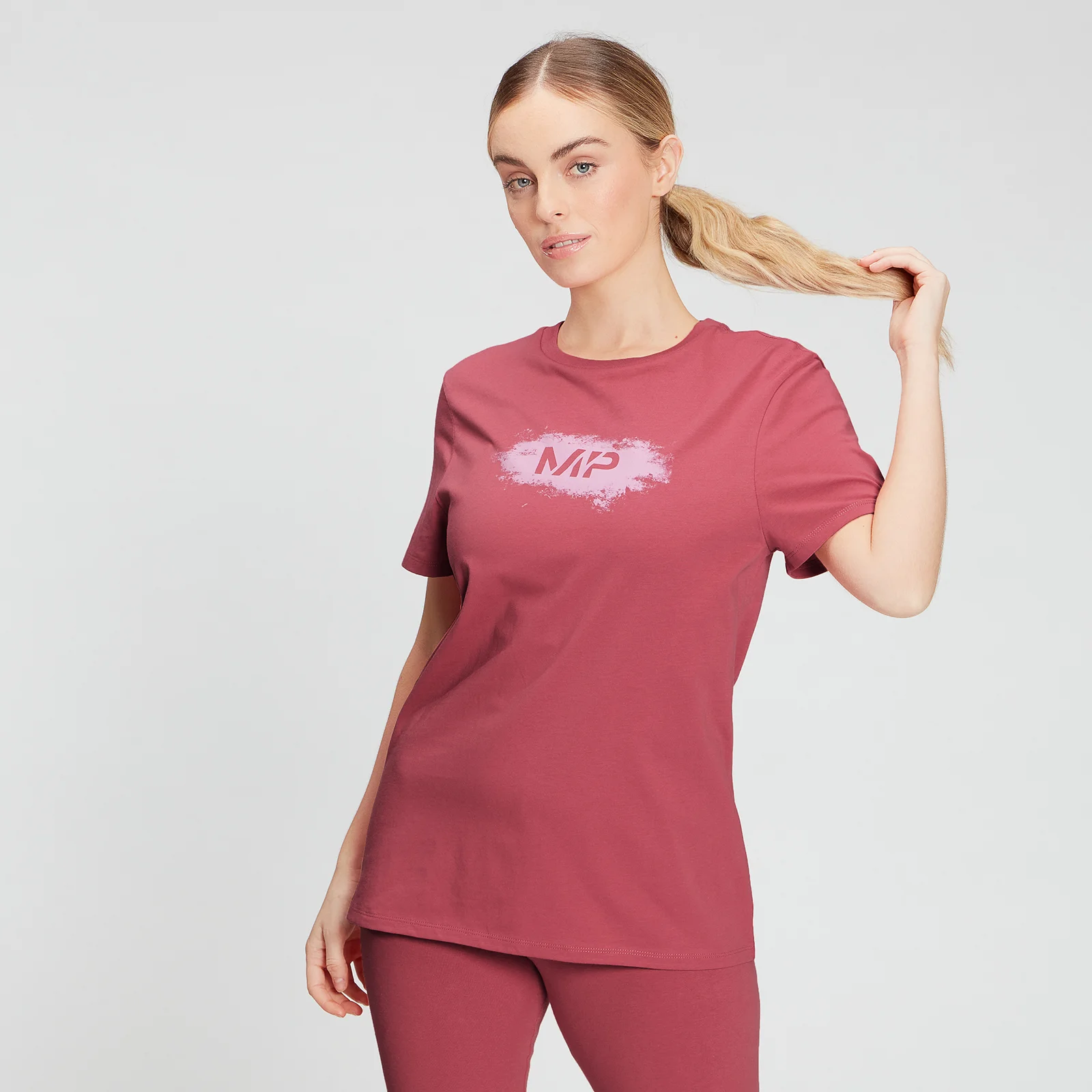MP Women's Chalk Graphic T-Shirt - Berry Pink - S Slika 1