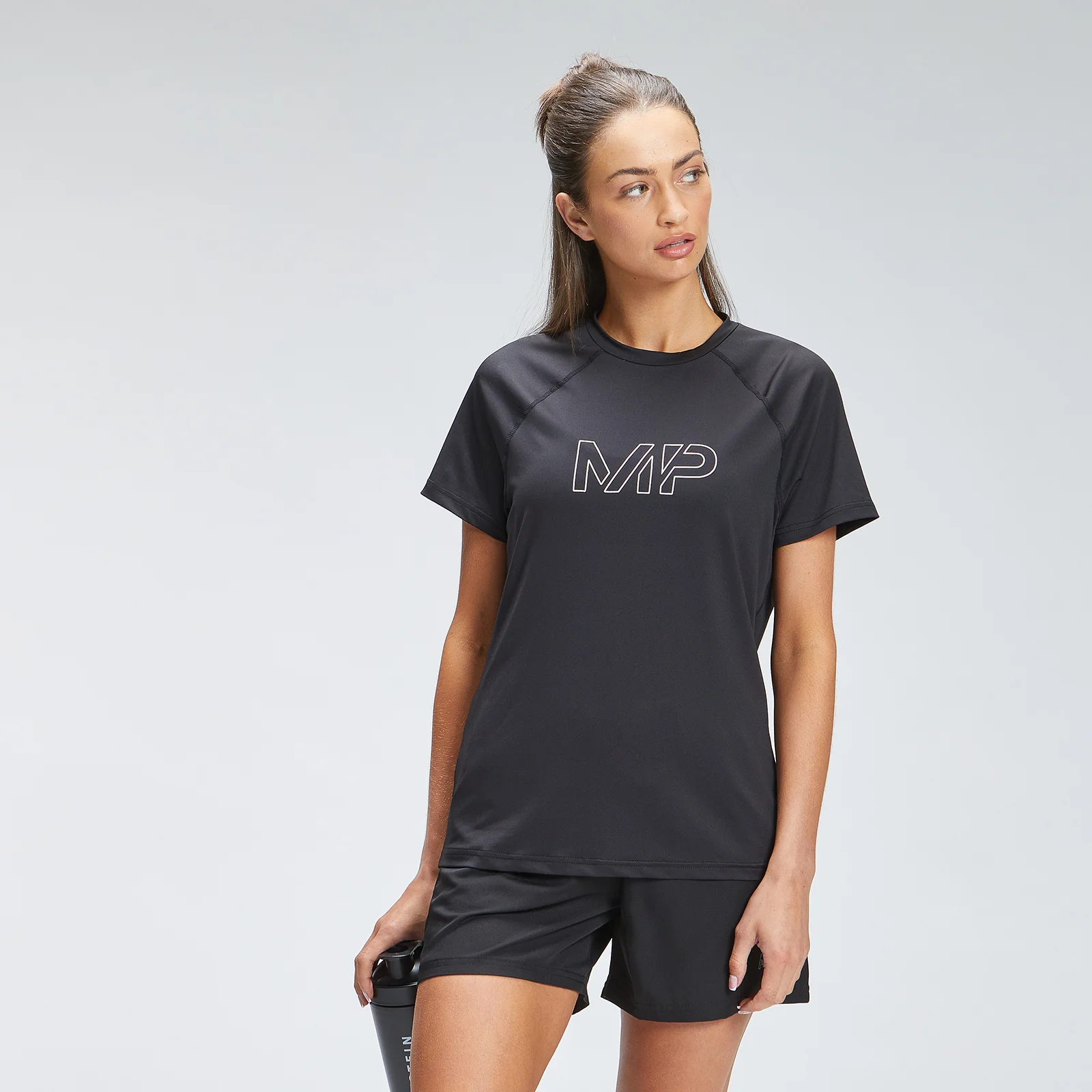 MP Women's Repeat Mark Graphic Training T-Shirt - Black - XXS Slika 1