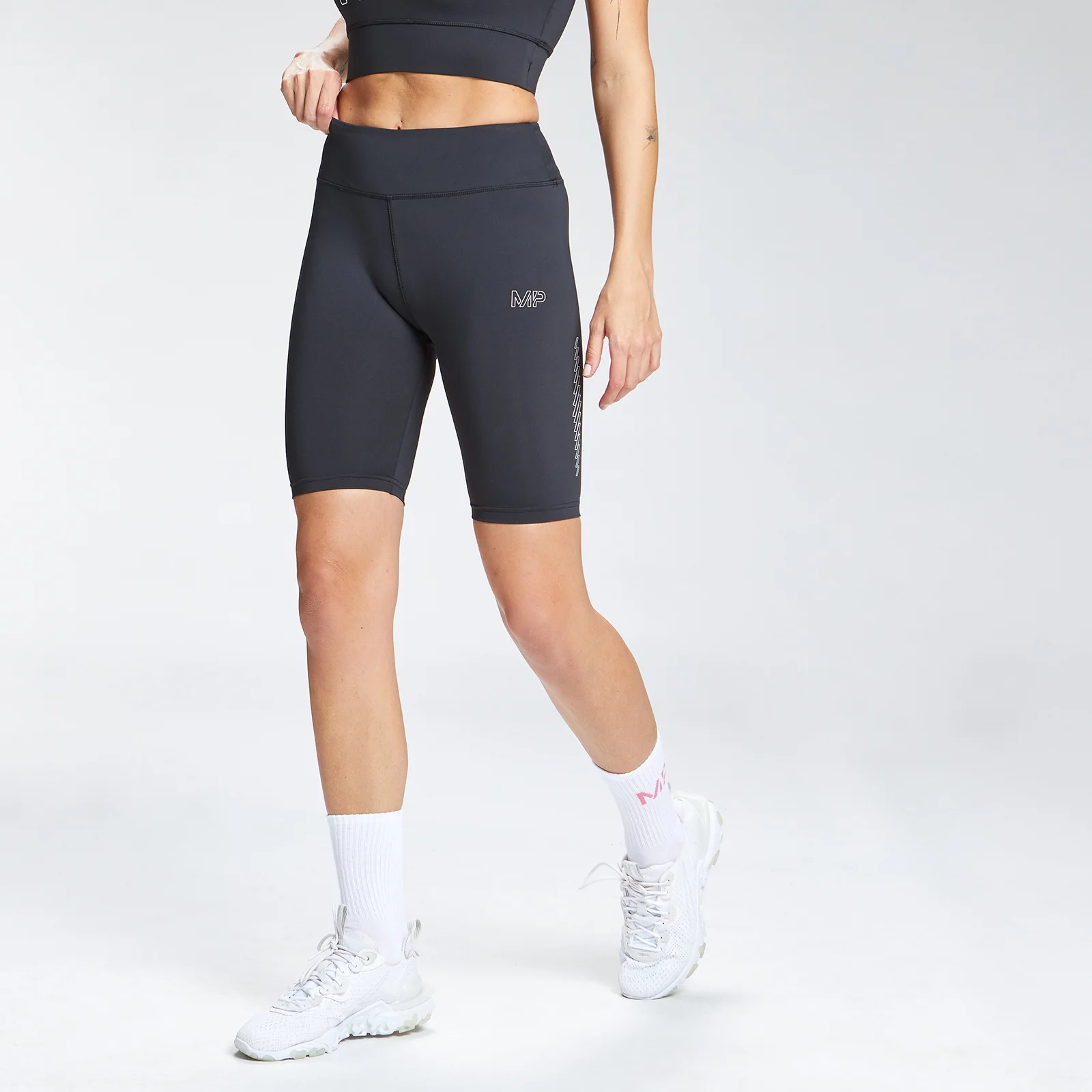MP Ženske biciklističke hlače Repeat Mark Graphic Training - crne - XXS Slika 1
