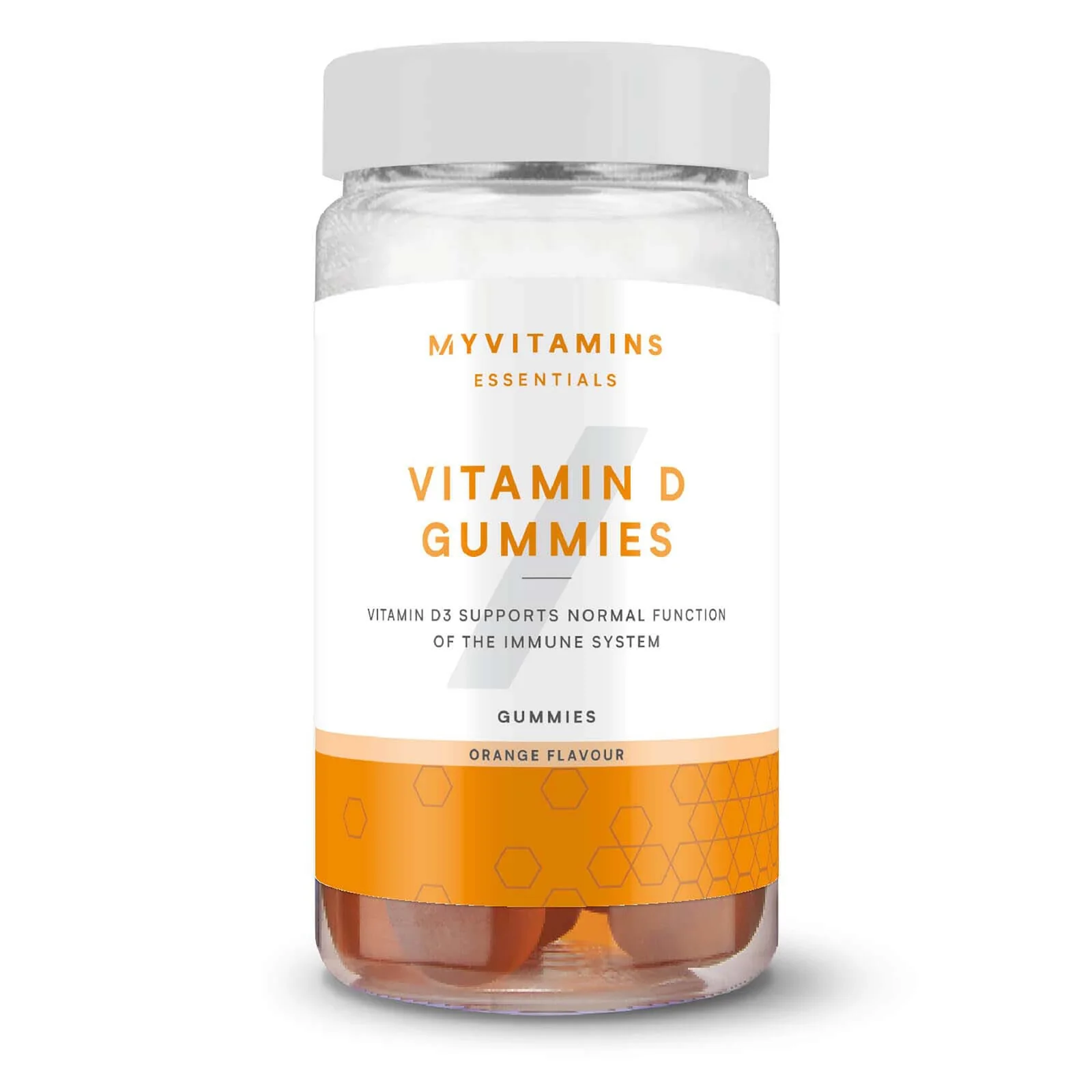 Vitamin D gumeni bomboni - 60servings - Narančasta Slika 1