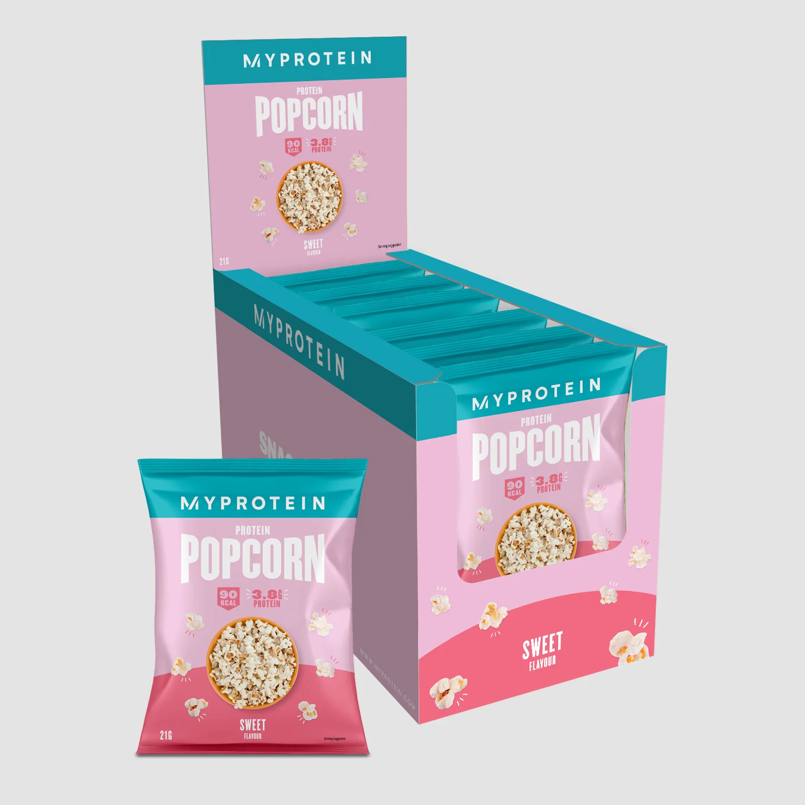 Proteinske kokice - 6 x 21g - Sweet Slika 1