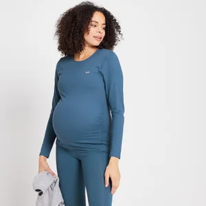 MP ženska Power majica dugih rukava za trudnice - sivo-plava - Size XS
