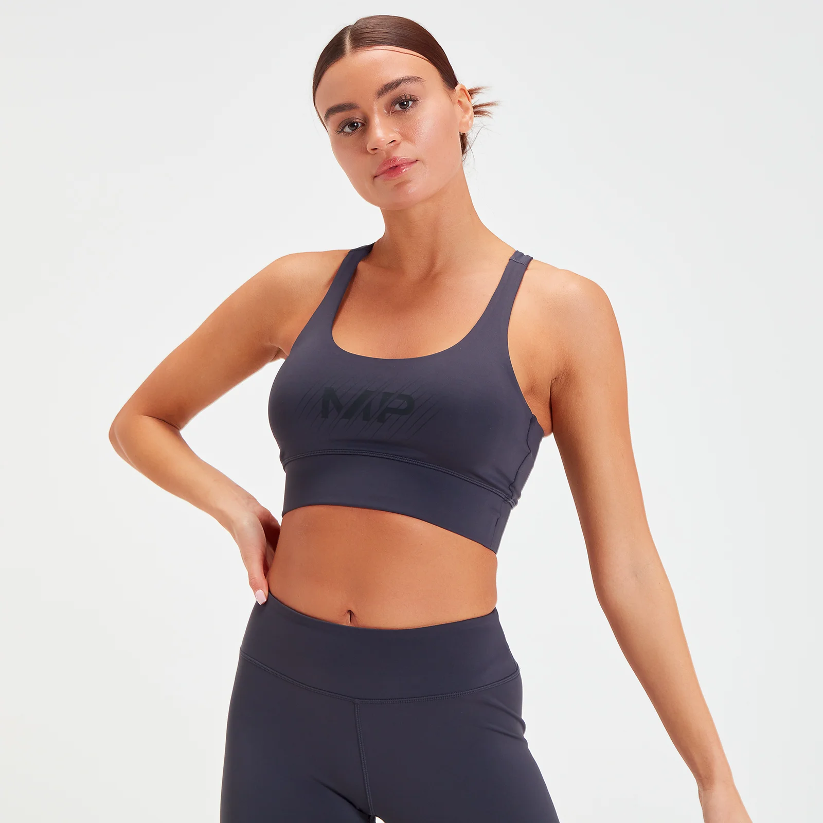 MP Women's Singles Day Sports Bra | Gun Metal - XXS Slika 1