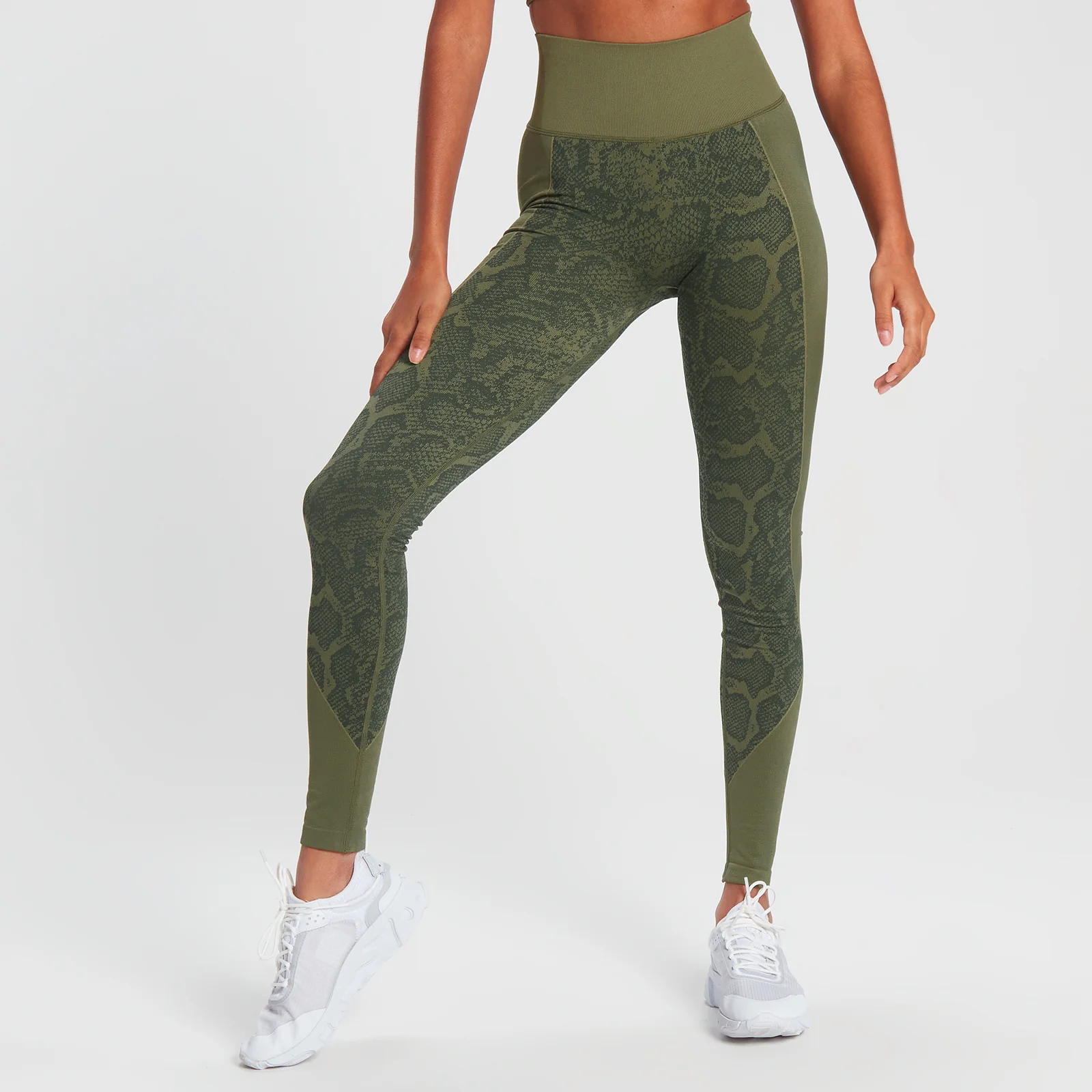 MP Snake Seamless Leggings - Green - XS Slika 1