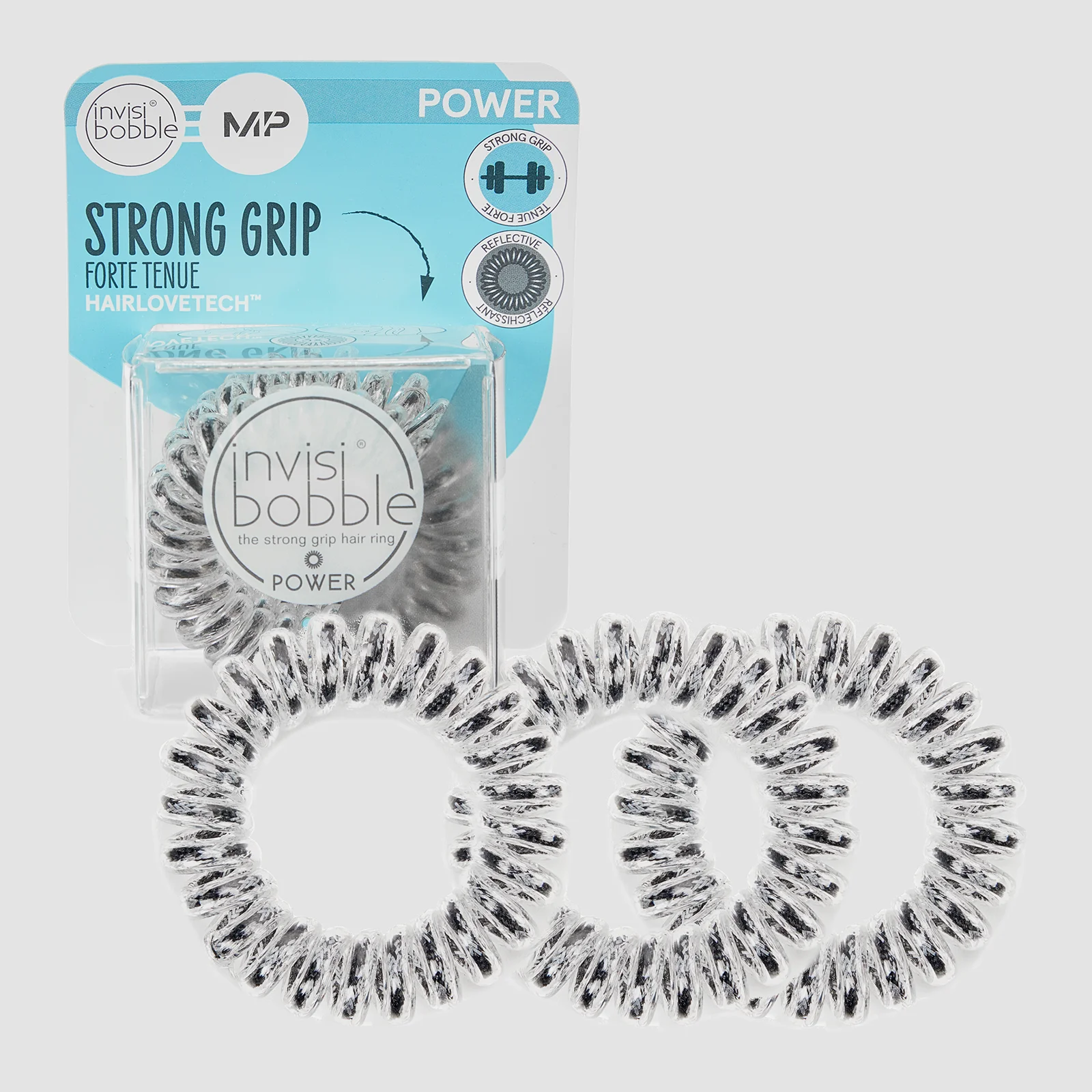 MP X Invisibobble® Power reflektirajući – crni – PAKOVANJE OD 3 Slika 1