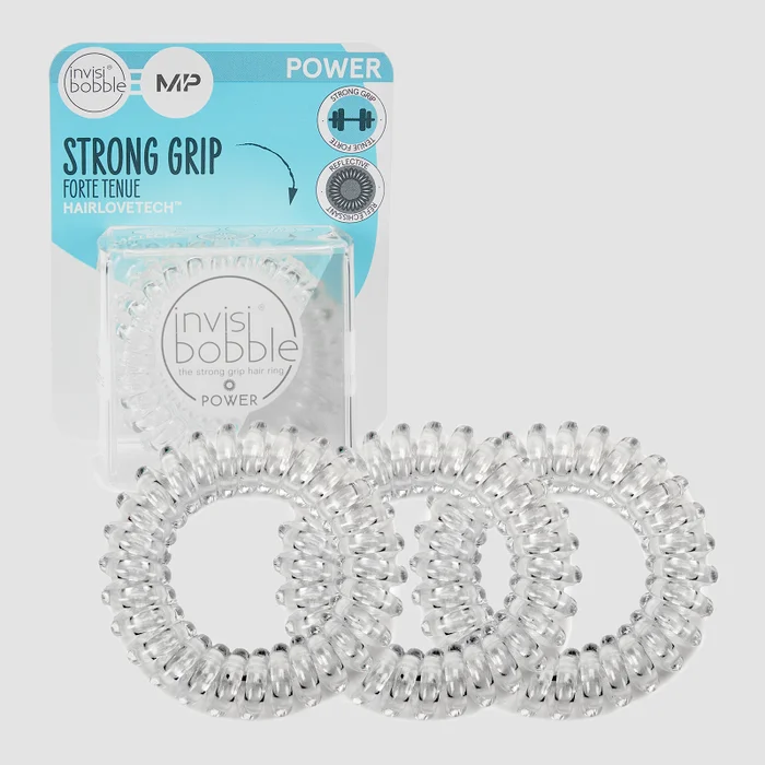 MP X Invisibobble® Power reflektirajući – kristalno jasan – PAKOVANJE OD 3