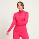 MP ženska trenerka uskog kroja sa 1/4 patent zatvaračem - magenta boja