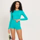MP ženski Shape top dugih rukava bez šavova - boja lagune